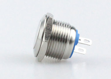 سوئیچ دکمه فشاری معمولی باز فلزی، ترمینال 2 پین 16 میلی متری IP67